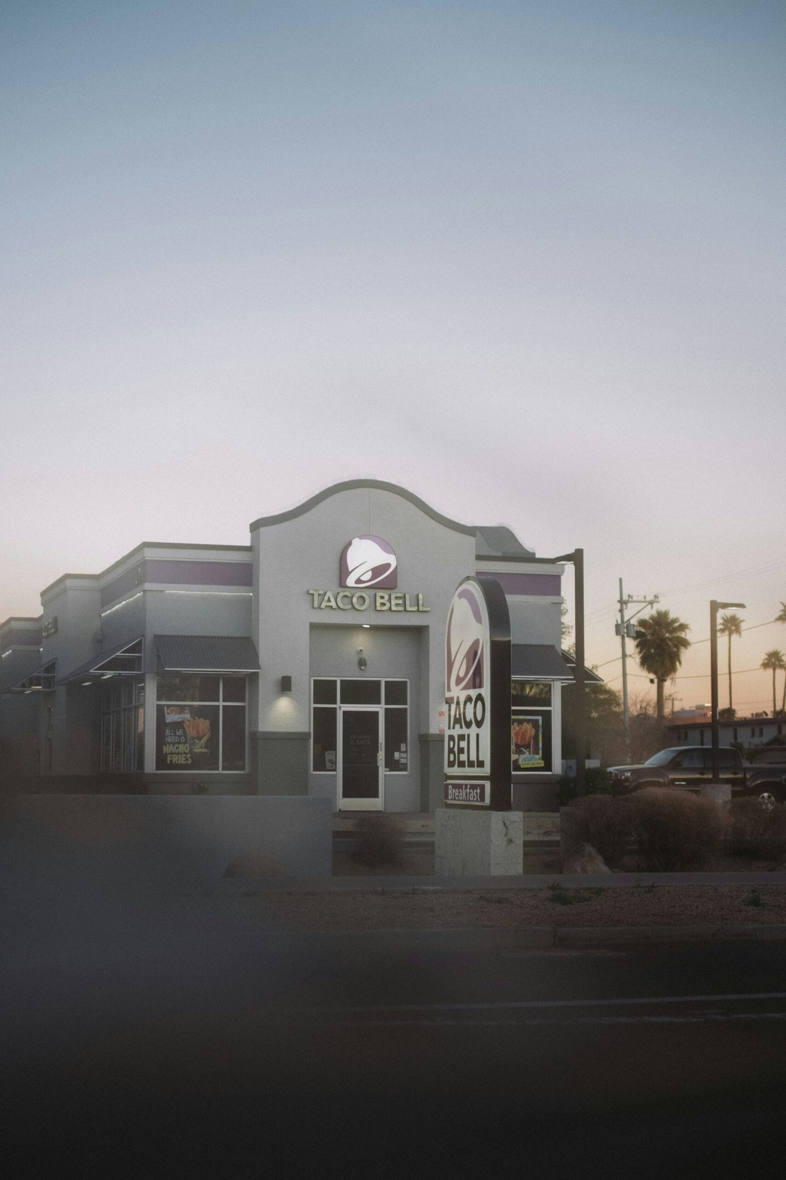 a building with a sign on the front of it